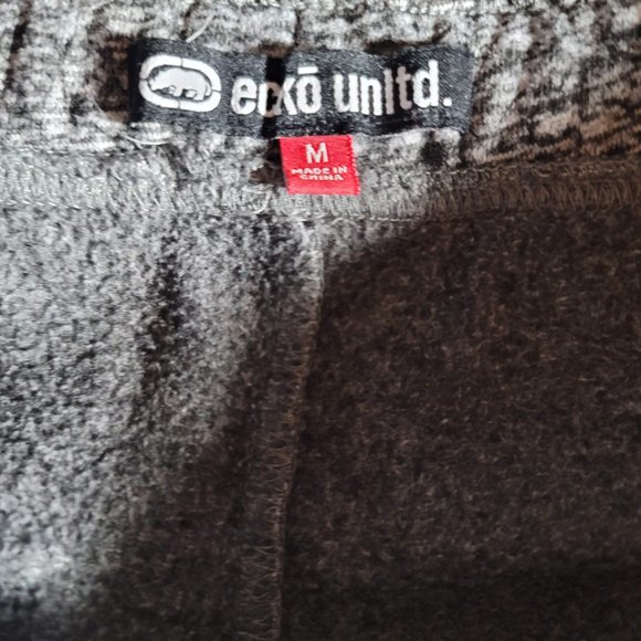 Ecko Unltd. 10" Fleece Shorts Men's Size Medium Heather Grey Below Knee - Picture 8 of 10